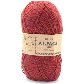 DROPS Alpaca 5565 Vinrød (Mix) Indhold: 100% superfin alpaca Garngruppe: A (23 - 26 masker) / 5 ply / sport Vægt/længde: 50 g = ca. 167 meter Anbefalede pinde: 3 mm Strikkefasthed: 10 x 10 cm = 24 m x 32 p Håndvask, max 30°C / Tørres fladt / Kan filtes.