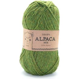 DROPS Alpaca 7238 Græsgrøn (Mix) Indhold: 100% superfin alpaca Garngruppe: A (23 - 26 masker) / 5 ply / sport Vægt/længde: 50 g = ca. 167 meter Anbefalede pinde: 3 mm Strikkefasthed: 10 x 10 cm = 24 m x 32 p Håndvask, max 30°C / Tørres fladt / Kan filtes.