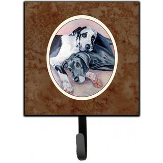 """" Caroline's Treasures Black and Harlequin Dane Leash eller Key Holder 7164SH4 Lille Multicolor """"