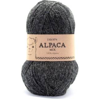DROPS Alpaca 506 Mørkegrå (Mix) Indhold: 100% superfin alpaca Garngruppe: A (23 - 26 masker) / 5 ply / sport Vægt/længde: 50 g = ca. 167 meter Anbefalede pinde: 3 mm Strikkefasthed: 10 x 10 cm = 24 m x 32 p Håndvask, max 30°C / Tørres fladt / Kan filtes.