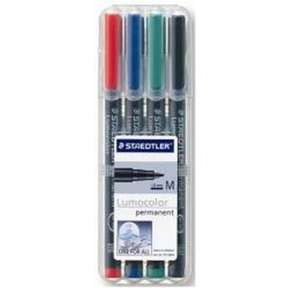 Staedtler Lumocolor Perm M 1,0mm 4 ass/boks