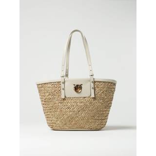 Pinko Love Summer Shopper taske beige/hvid