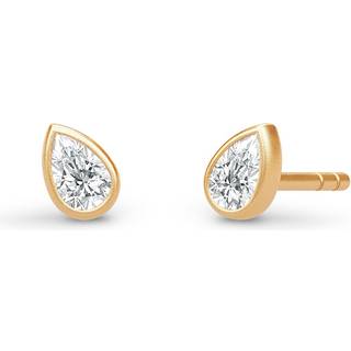 Julie Sandlau White Wisteria Drop øreringe ST401 GD CZ