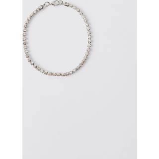 Mens Silver Iced Tennis Bracelet