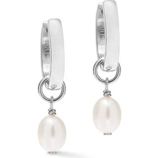 Coeur De Lion Silver Cosmic Pearls Hoop Earrings - Silver