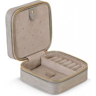 OLE LYNGGAARD COPENHAGEN rejse smykkeskrin, beige råsilke