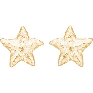 Studio Z -  Starfish Lustre øreringe i forgyldt sølv