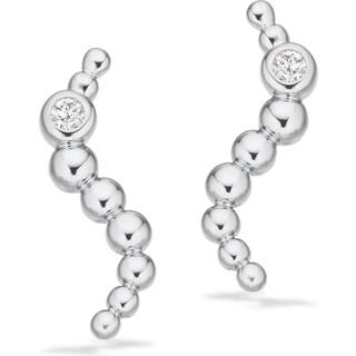 Scrouples Øreringe med kugler i sølv og cubic zirkonia