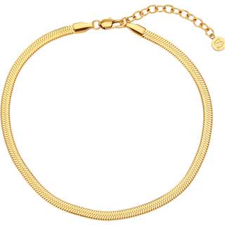 Snake - Ankelkæde Forgyldt