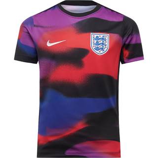 England Academy Pro Nike opvarmningstrøje til fodbold med korte ærmer til større børn - blå - L