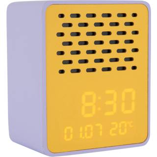 Karlsson Funky Vibes vækkeur 6,5x11,5cm lilla og gul