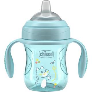 Chicco Transition Cup 4m+ træningskop med håndtag Teal 200 ml - 200 ml