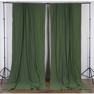Balsacircle 10 ft x 10 ft Willow Green Polyester Photography Baggrund Gardiner Gardiner Paneler - Bryllupsdekorationer Hjemmeparti Modtagelse For