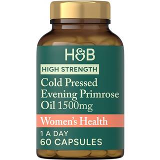 Holland & Barrett – Koldpresset Aften Primulaolie Høj Styrke 1500mg - 60 kapsler