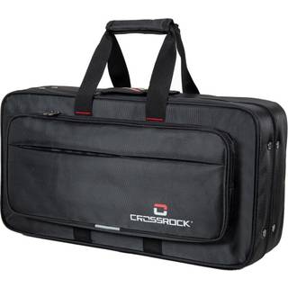 Crossrock Letvægtsskumkasse passer til BB-trompet- med aftagelige skulderstropper opbevaringsrum og ekstern lomme-sort (CRP200TRBK-R)