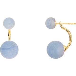 House Of Vincent Arch Lace Agate Gilded Øreringe, Forgyldt sølv