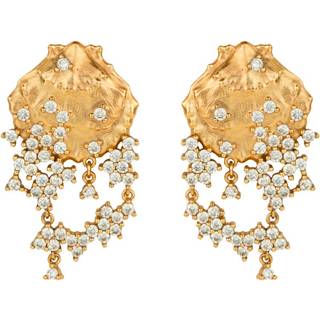 House Of Vincent Mirror cove Øreringe, Forgyldt Sølv