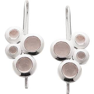 Scrouples øreringe i sølv med rosa kvarts