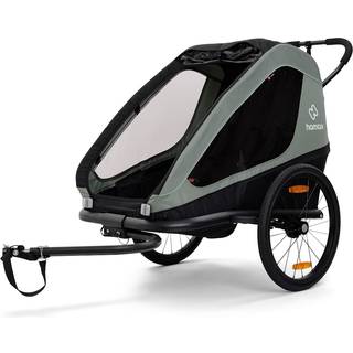 Cykelvogn Hamax Traveller Twin 2 børn Khaki Green/Black