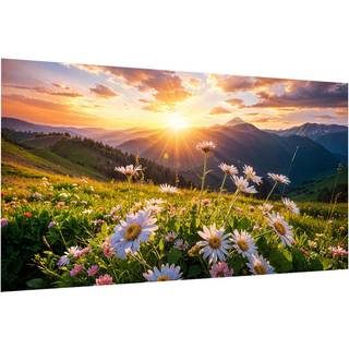 Jooz store landskab diamantkunst sæt til voksne - 5d solnedgang diamantmaleri sæt til voksne diy fuld bore bjerg blomster diamant kunstmaleri kit