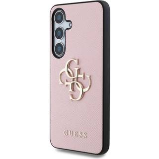 Guess Etui til Samsung Galaxy S25 Plus med 4G-logo og kornet finish - Pink