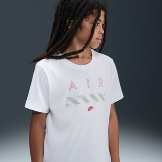 Nike Air-T-shirt til større børn - hvid - L