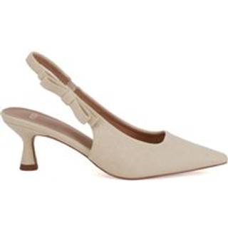 Novo Novo Natural Indi Bow Low Heel Point Slingback Courts - EU 38 (UK 5)