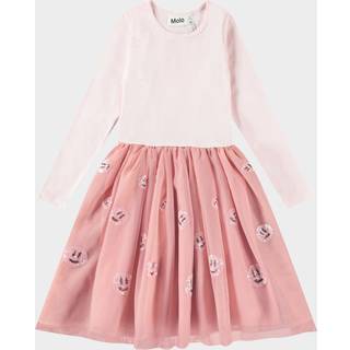 Molo Cyrus Long-Sleeved Dress Charlotte Pink 92/98 cm  Lyserød  92/98 cm  kvinde