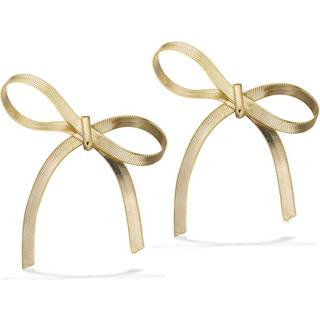 Scrouples sløjfe ørestikker i forgyldt -Stor