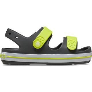 Crocs Crocband Cruiser Kids Sandaler, Slate Grey/Acidity, 25-26