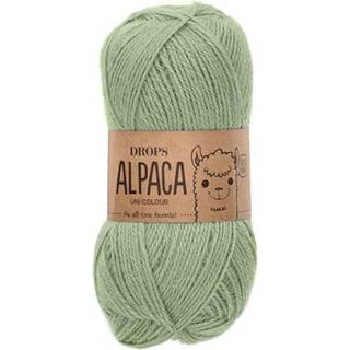 DROPS Alpaca 9038 Salviegrøn (Uni Colour) Indhold: 100% superfin alpaca Garngruppe: A (23 - 26 masker) / 5 ply / sport Vægt/længde: 50 g = ca. 167 meter Anbefalede pinde: 3 mm Strikkefasthed: 10 x 10 cm = 24 m x 32 p Håndvask, max 30°C / Tørres fladt / Kan filtes.