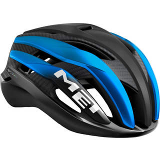 MET Trenta 3K Carbon cykelhjelm sort/blå - Hjelmstørrelse 52-56 cm