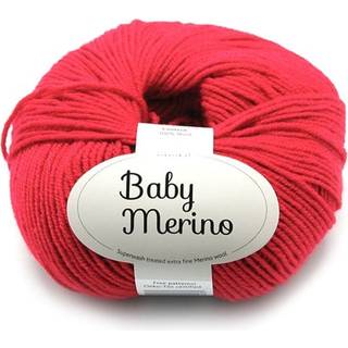 DROPS BABY Merino 16 Rød (Uni Colour) Indhold: 100% extra fine Merino uld Garngruppe: A (23 - 26 masker) / 5 ply / sport Vægt/længde: 50 gram = ca. 175 meter Anbefalede pinde: 3 mm Strikkefasthed: 10 x 10 cm = 24 m x 32 p Maskinvask, Finvask 40ºC / Brug aldrig skyllemiddel / Tørres fladt.