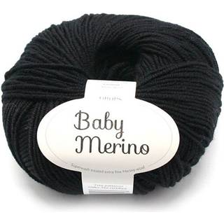 DROPS BABY Merino 21 Sort (Uni Colour) Indhold: 100% extra fine Merino uld Garngruppe: A (23 - 26 masker) / 5 ply / sport Vægt/længde: 50 gram = ca. 175 meter Anbefalede pinde: 3 mm Strikkefasthed: 10 x 10 cm = 24 m x 32 p Maskinvask, Finvask 40ºC / Brug aldrig skyllemiddel / Tørres fladt.
