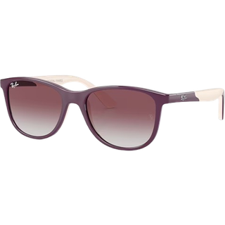 Ray - Ban Børn RJ9077S 71348G Solbriller Injiceret Rosa Grå Firkantet Normal Skygge