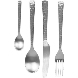Broste Copenhagen Hune bestik 16 dele Brushed satin hammered