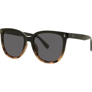 Montana Briller MP190 Polarized MP190A 53 Solbriller Kvinder Black - Black - 53mm