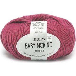 DROPS BABY Merino 41 Blomme (Uni Colour) Indhold: 100% extra fine Merino uld Garngruppe: A (23 - 26 masker) / 5 ply / sport Vægt/længde: 50 gram = ca. 175 meter Anbefalede pinde: 3 mm Strikkefasthed: 10 x 10 cm = 24 m x 32 p Maskinvask, Finvask 40ºC / Brug aldrig skyllemiddel / Tørres fladt.