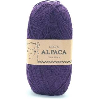DROPS Alpaca 4400 Lilla (Uni Colour) Indhold: 100% superfin alpaca Garngruppe: A (23 - 26 masker) / 5 ply / sport Vægt/længde: 50 g = ca. 167 meter Anbefalede pinde: 3 mm Strikkefasthed: 10 x 10 cm = 24 m x 32 p Håndvask, max 30°C / Tørres fladt / Kan filtes.