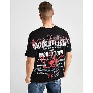 True Religion Multi Logo Back T-Shirt, Sort