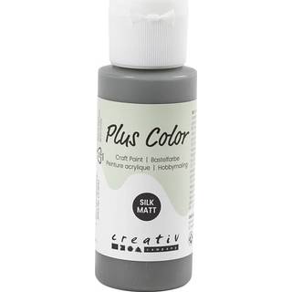 Plus Color Hobbymaling Mørk Grå 60ml - Hurtig Tørring