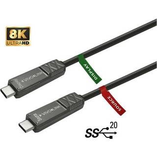 VIVOLINK USB-C to USB-C Cable 10m for