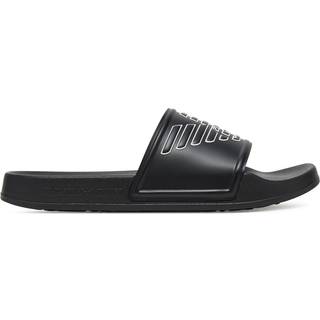 Emporio Armani Logo Sliders Black