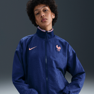 FFF Strike Nike Dri-FIT-fodboldtræningsjakke til kvinder - blå - XL (EU 48-50)