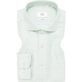 SLIM FIT Linen Shirt in lime plain