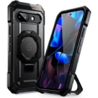 Supcase Unicorn Beetle Grip Google Pixel 9a Håndværker Cover - MagSafe Kompatibel - Gennemsigtig / Sort