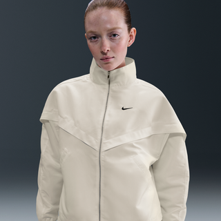 Skinnende Nike Windrunner-jakke til kvinder - hvid - L (EU 44-46)