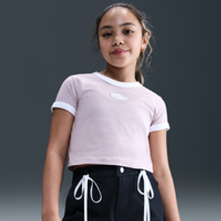 Nike Cropped-T-shirt til større børn (piger) - lilla - XL