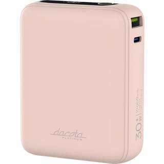 Dacota Platinum AM10 30 W powerbank 10 000 mAh, pink ➞ På lager - klar til levering og afhentning
