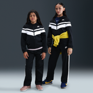 Nike Sportswear Dri-FIT-tracksuit med hætte til større børn - sort - XL